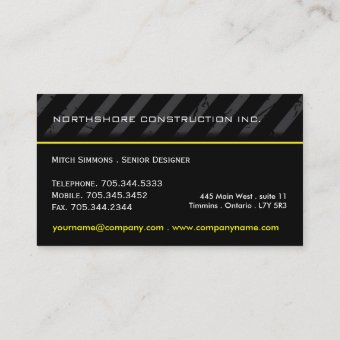 Construction Business Cards | Zazzle