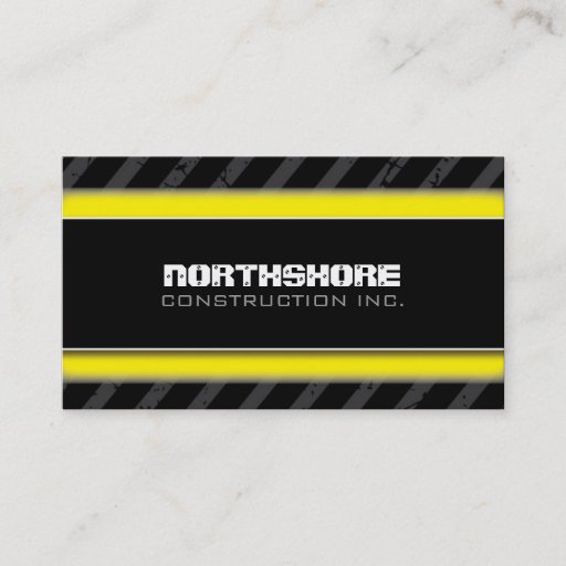 Customizable Construction Business Cards