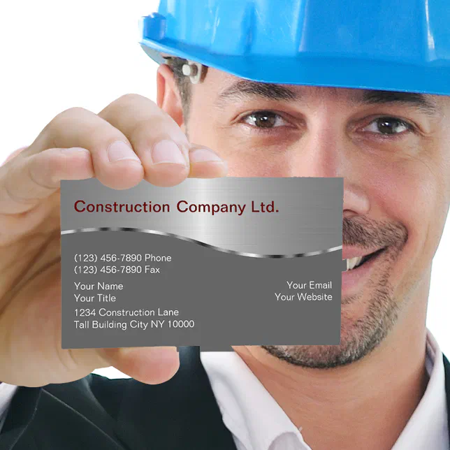 Construction Business Cards Zazzle