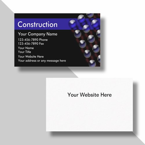 Construction Business Cards