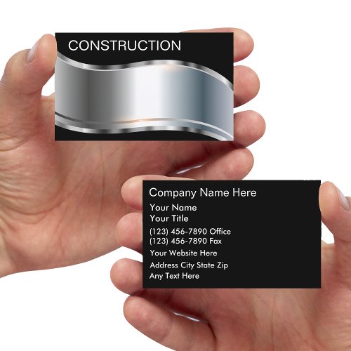 Construction Business Cards