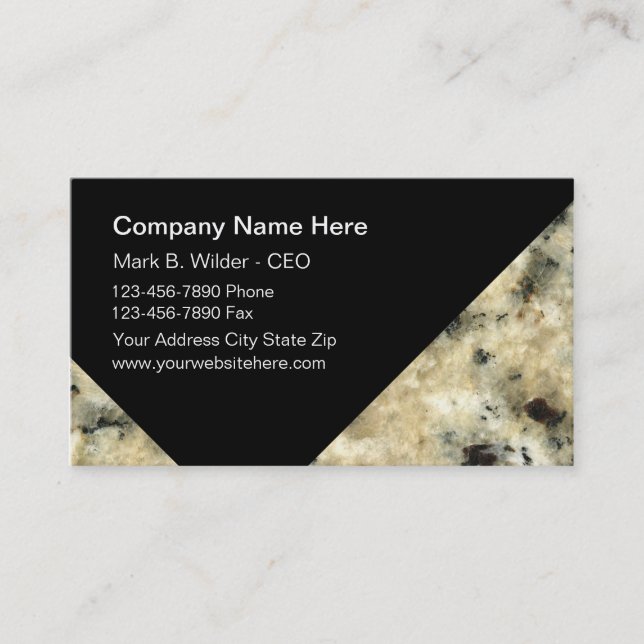 Construction Business Cards (Front)