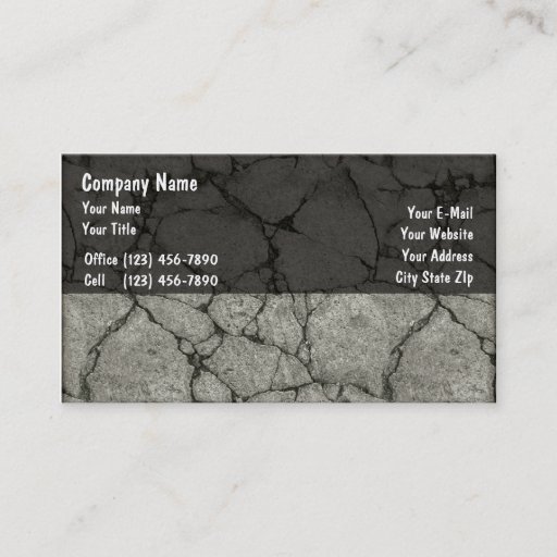Customizable Construction Business Cards
