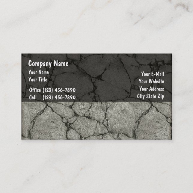 Construction Business Cards (Front)