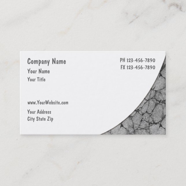 Construction Business Cards (Front)