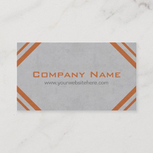 Construction Business Cards in Orange