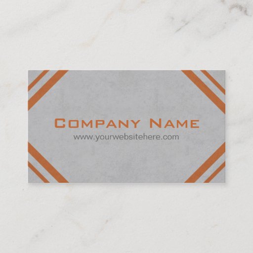 Customizable Construction Business Cards in Orange