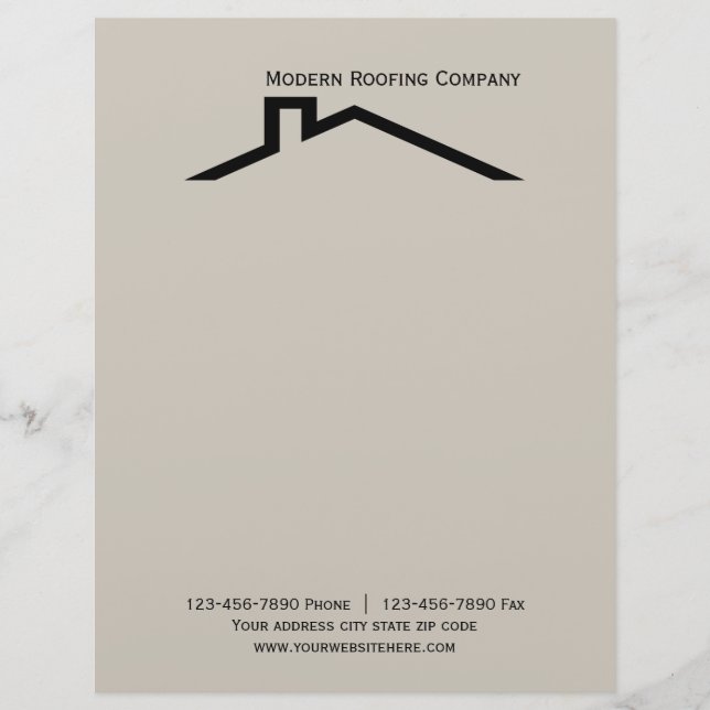 Construction Business Letterhead (Front)
