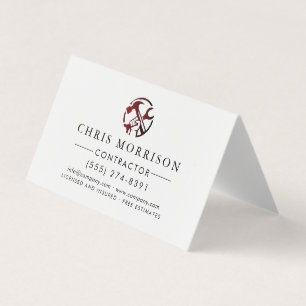 Construction Business Marketing Logo Card