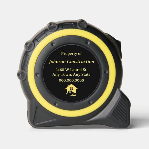 Construction Business Property Logo Tape Measure