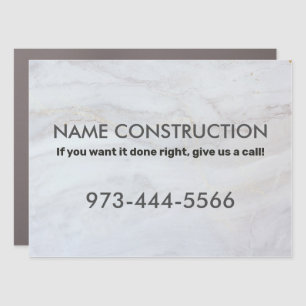 Construction Car Magnet