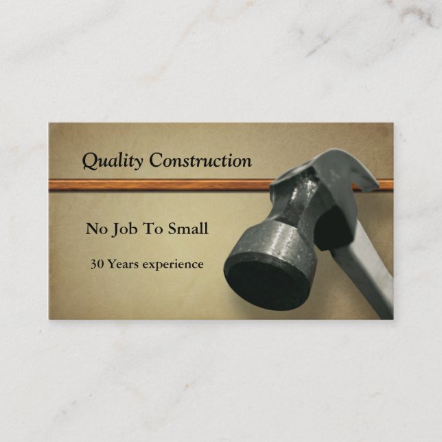 Construction Card (Front)
