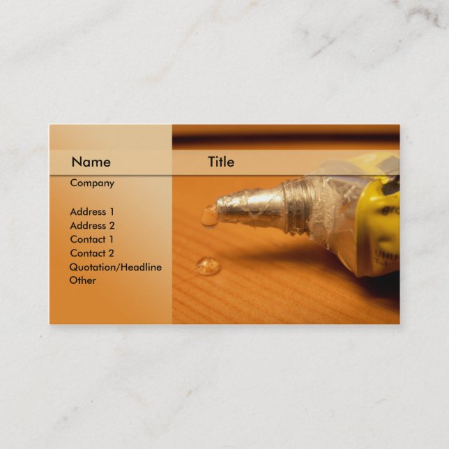 construction / carpenter business card (Front)