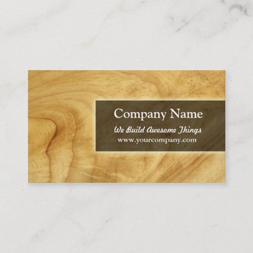 Customizable construction/carpentry business card template