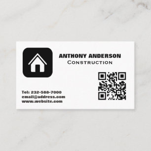 Construction carpentry woodworking real estate business card