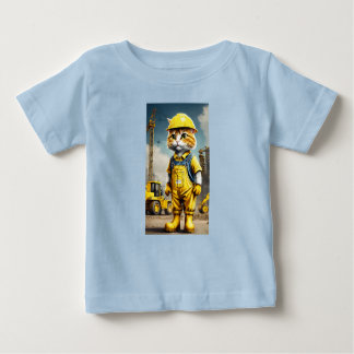 Construction Cat in Action T-Shirt