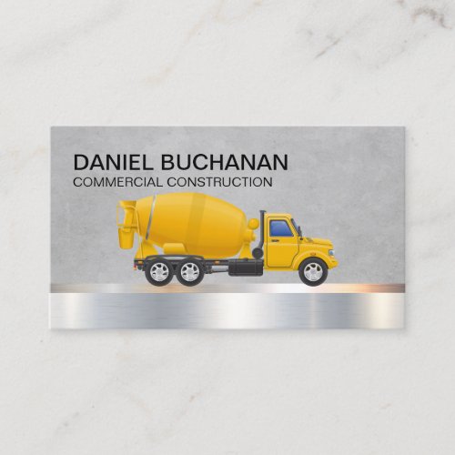 Construction | Cement Truck Business Card
