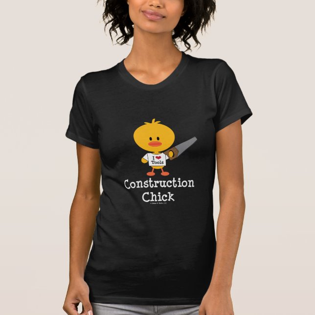 Construction Chick T shirt (Front)