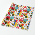 Construction Children's Matte Wrapping Paper