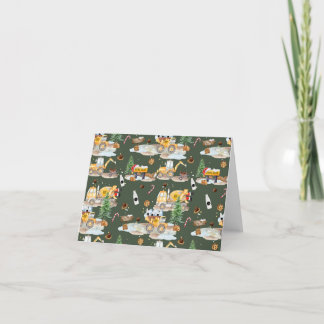 Construction Christmas Cookie Notecards