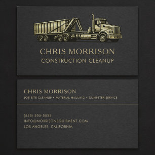 Construction Cleanup Services Professional  Business Card