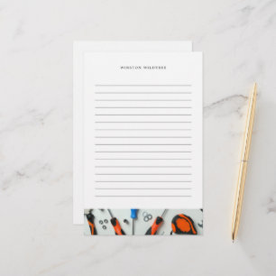 Construction Cluster   Lined Stationery