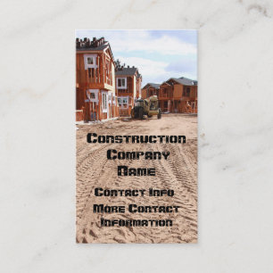 Construction Company Business Card
