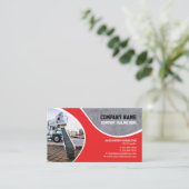 Construction company Business Card (Concrete) (Standing Front)