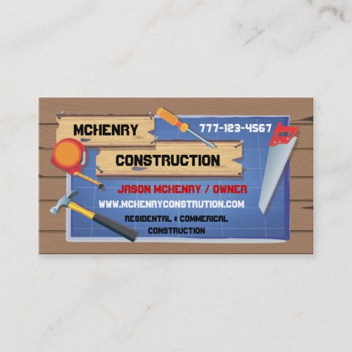 Construction Company Business Cards