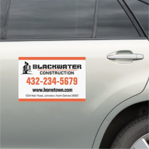 Construction Company Commercial and Residential Car Magnet