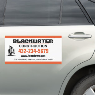 Construction Company Commercial and Residential Car Magnet