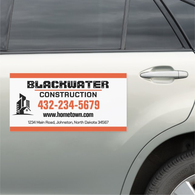 Construction Company Commercial and Residential Car Magnet (In Situ)