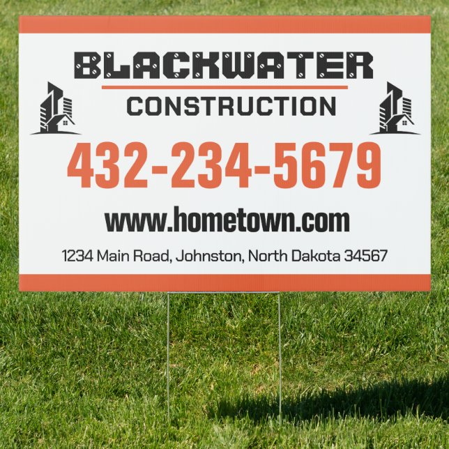 Construction Company Commercial and Residential Sign (Insitu)