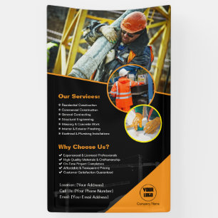 Construction Company Custom Banner