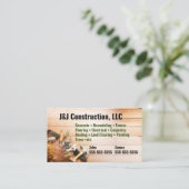 Construction Company Tool Belt Business Card (Standing Front)