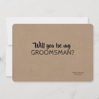 Construction Contract Groomsman Proposal Invitation | Zazzle