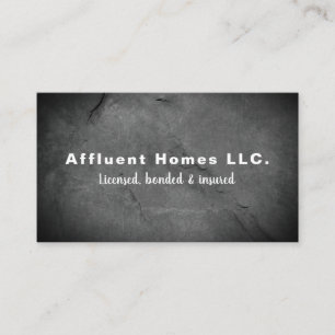 Construction Contractor Business Card