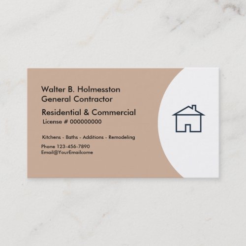 Construction Contractor Business Cards