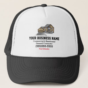 Construction Contractor Business Logo Hat
