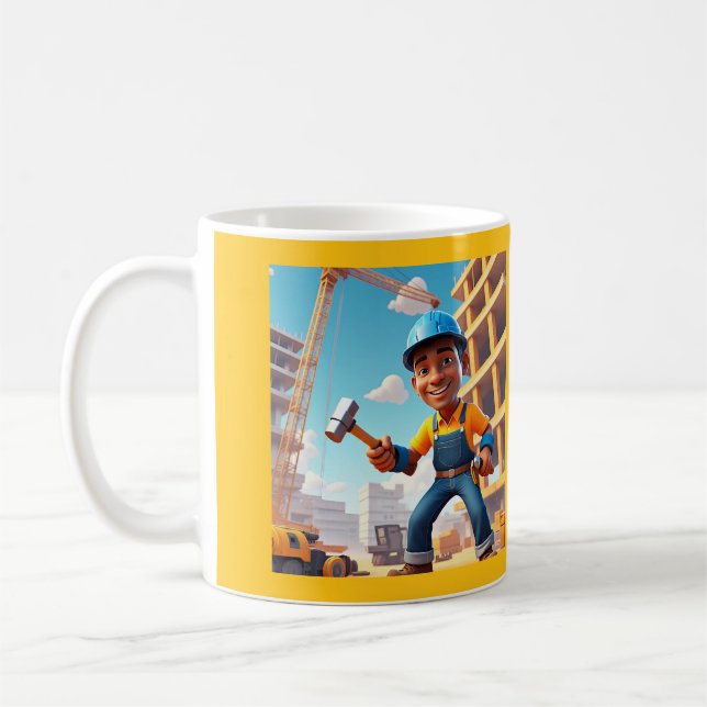 " CONSTRUCTION CONTRACTOR " COFFEE MUG (Left)