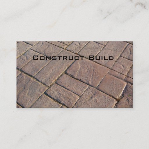 Customizable Construction Contractor Driveway Business Card