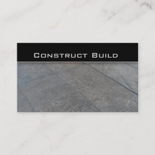 Construction Contractor Driveway Business Card 2