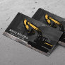 Construction Contractor Excavator Plant Operator  Business Card