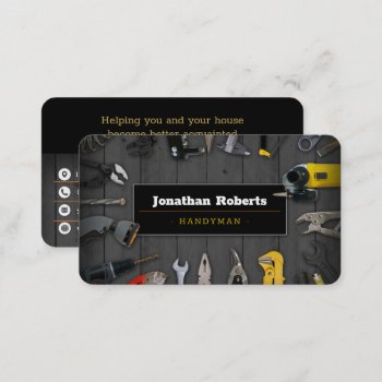 Construction | Contractor | Handy Man Business Card by bestcards4u at Zazzle