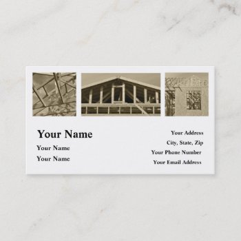 Construction Contractor Home Repair Business Card by bbourdages at Zazzle