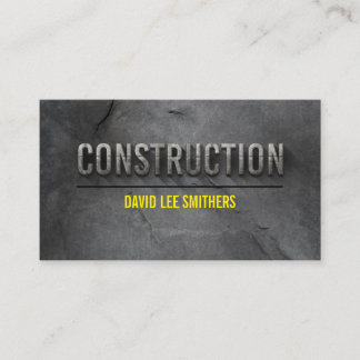 Construction/contractor modern business card