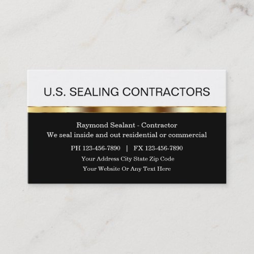 Construction Contractors Business Cards