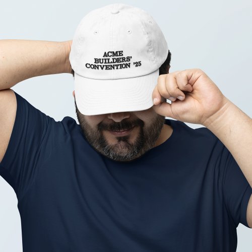 Construction Convention Retro_Style Embroidered Baseball Cap