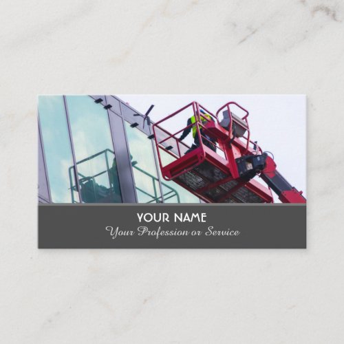 Construction crane and lifting platform specialist business card