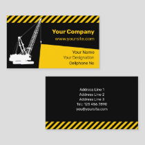 Construction Crane Business Card